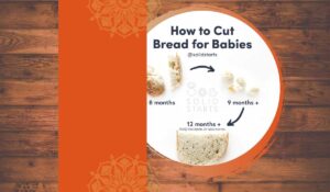 how to cut bagel for baby