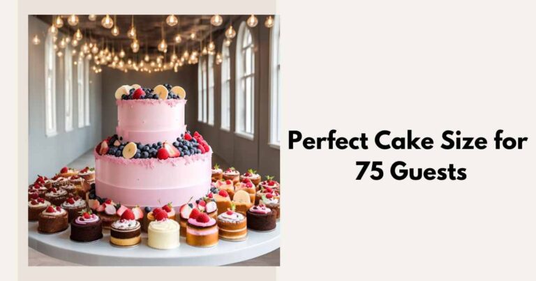 Cake Size for 75 Guests