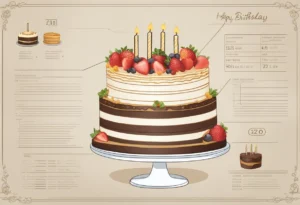 Birthday Cake Serving Chart with Guide