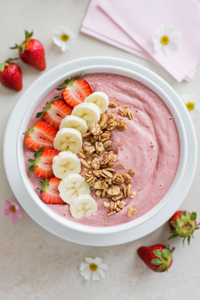 Strawberry Banana Smoothie Bowl