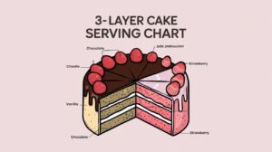 3 Layer Cake Serving Chart:  Perfect Portions
