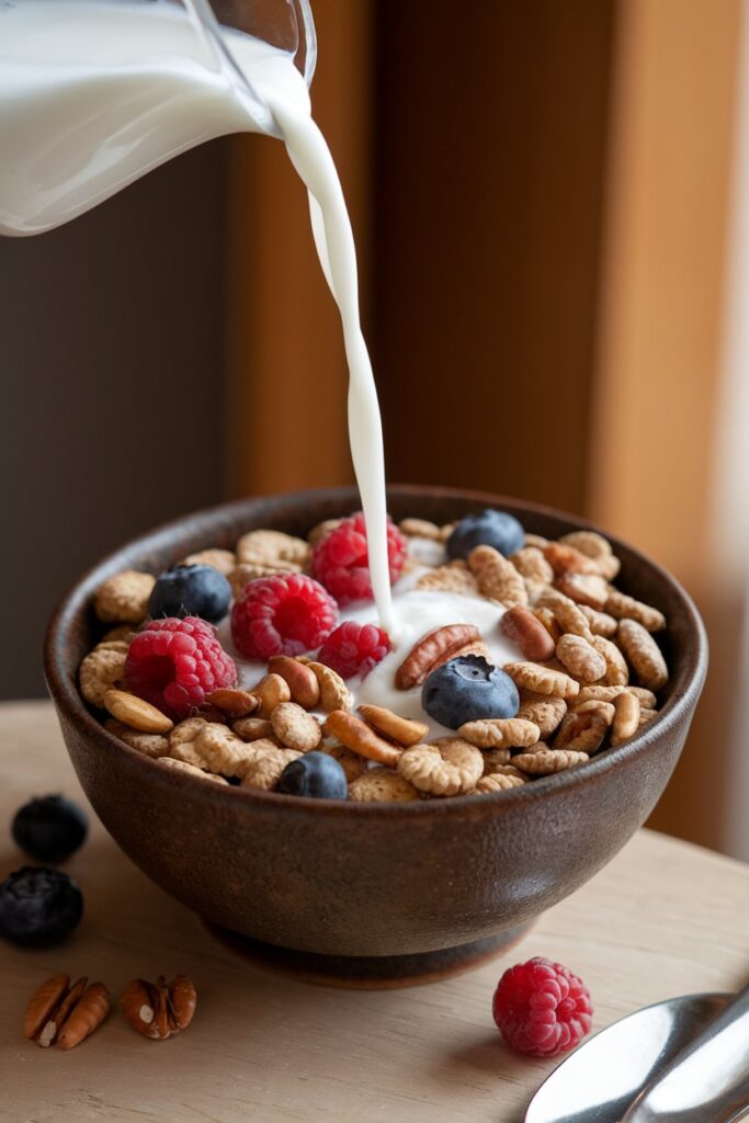  Whole-Grain Cereal with Milk