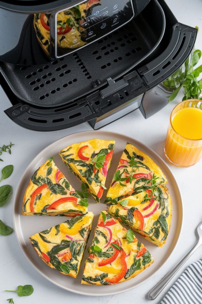 Veggie-Packed Air Fryer Frittata