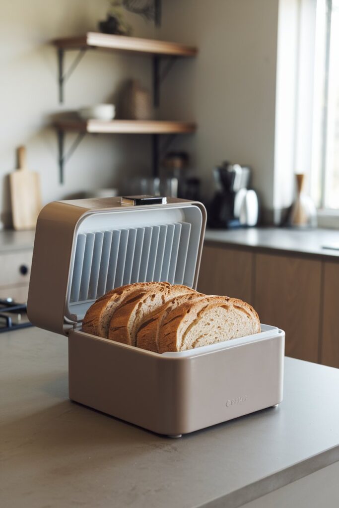 Bread Slicing Box with Storage
