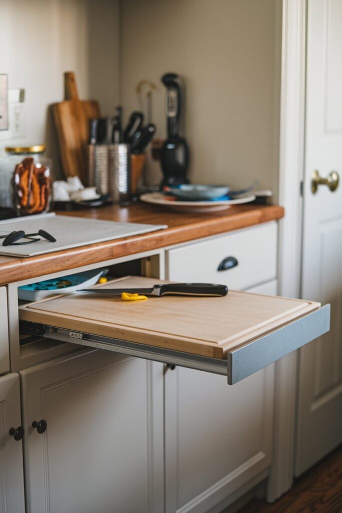 Pull-Out Cutting Board: Extra Prep Space