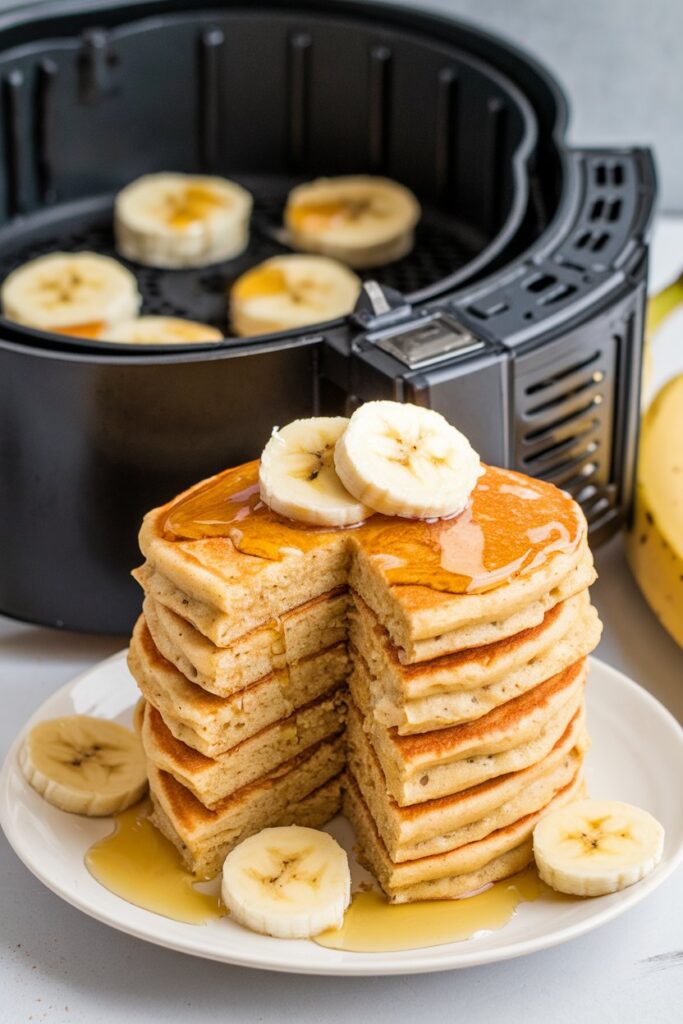 Air Fryer Banana Pancakes