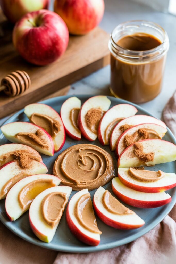 Apple Slices with Almond Butter