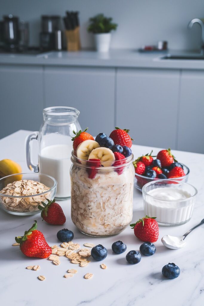Overnight Oats with Fruits
