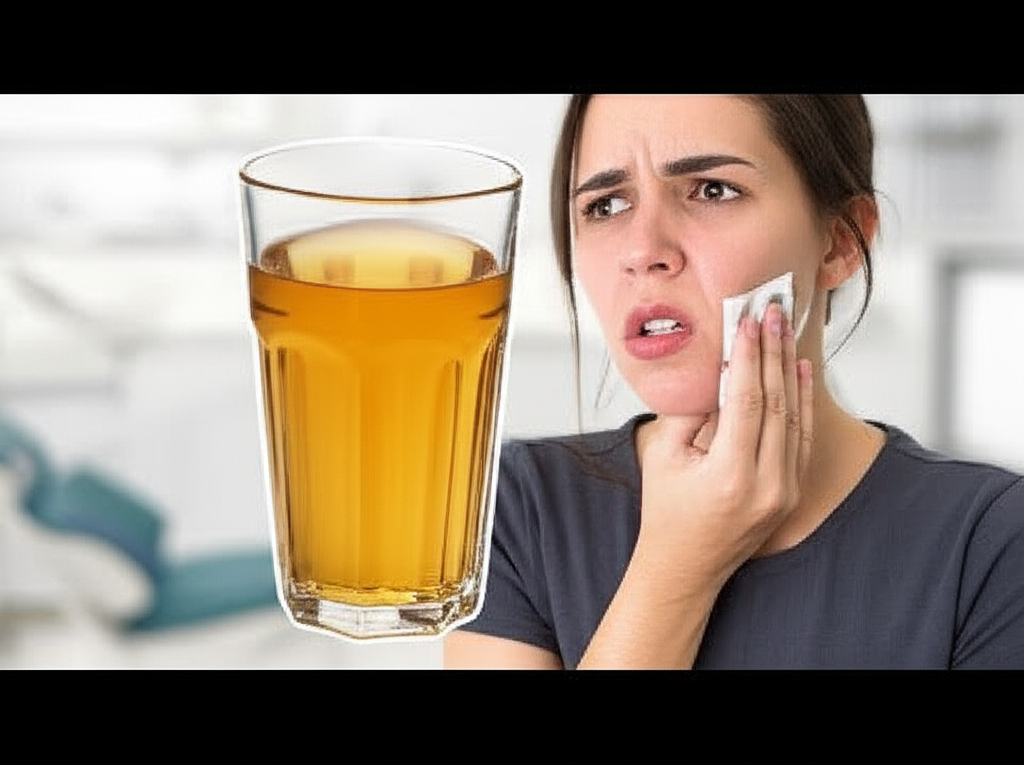 Generate a high-quality, relevant image prompt for an article about: Can I Drink Apple Juice After T