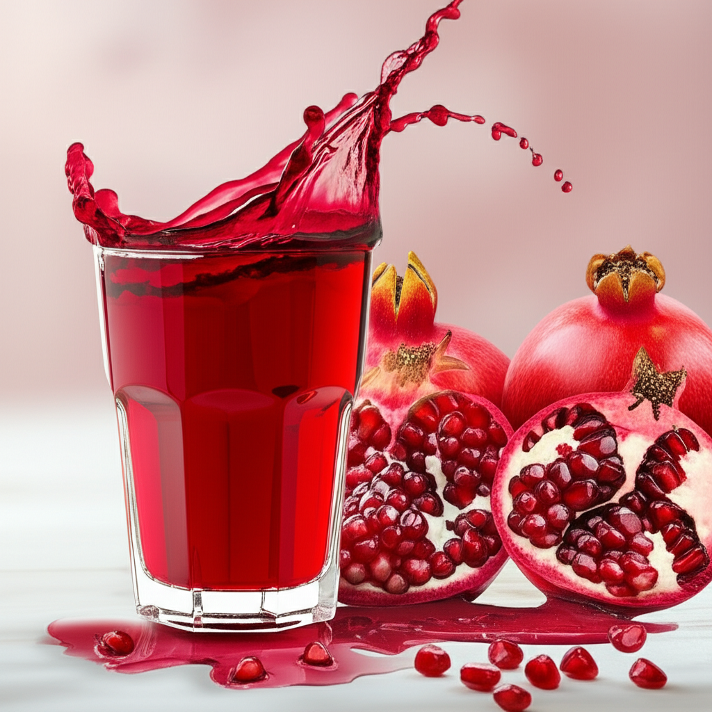 Generate a high-quality, relevant image prompt for an article about: What Is The Best Pomegranate Ju