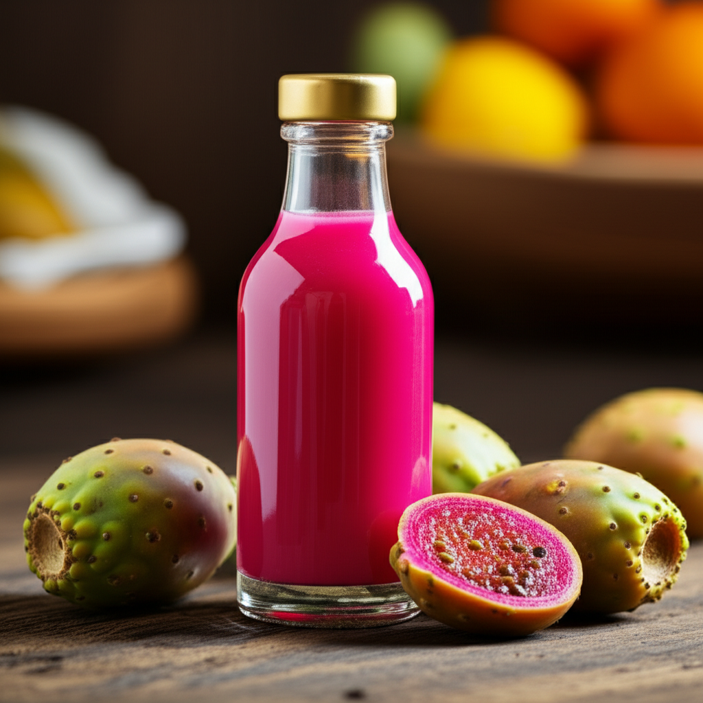 Generate a high-quality, relevant image prompt for an article about: Where To Buy Prickly Pear Juice