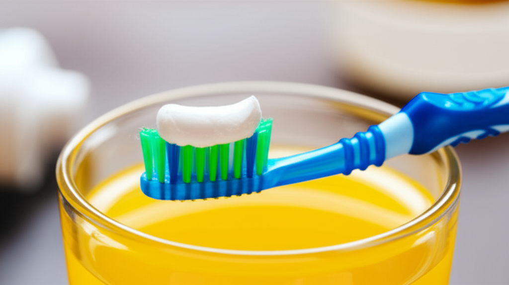 Generate a high-quality, relevant image prompt for an article about: Why Orange Juice Taste Bad Afte