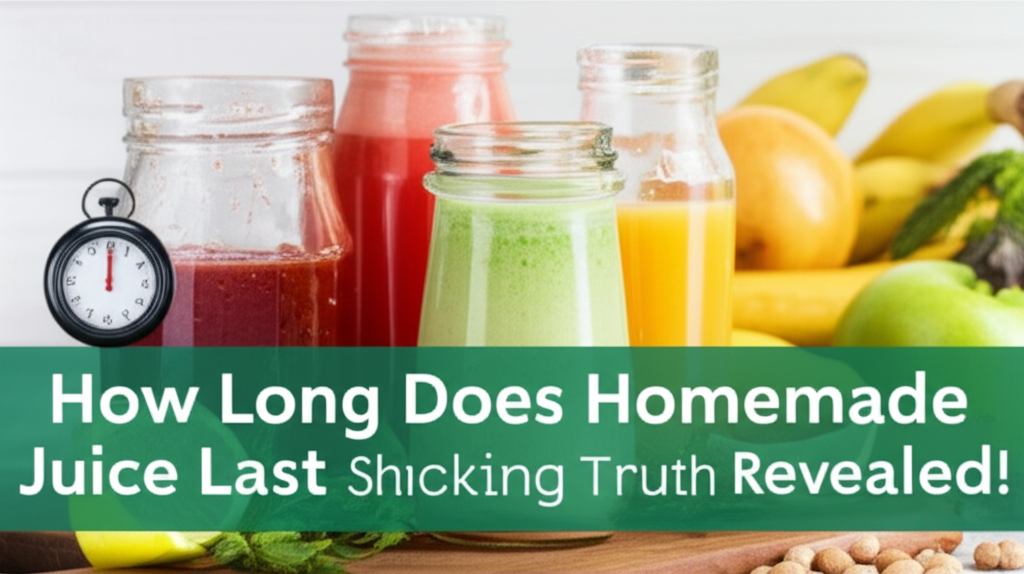 Generate a high-quality, relevant image prompt for an article about: How Long Does Homemade Juice La