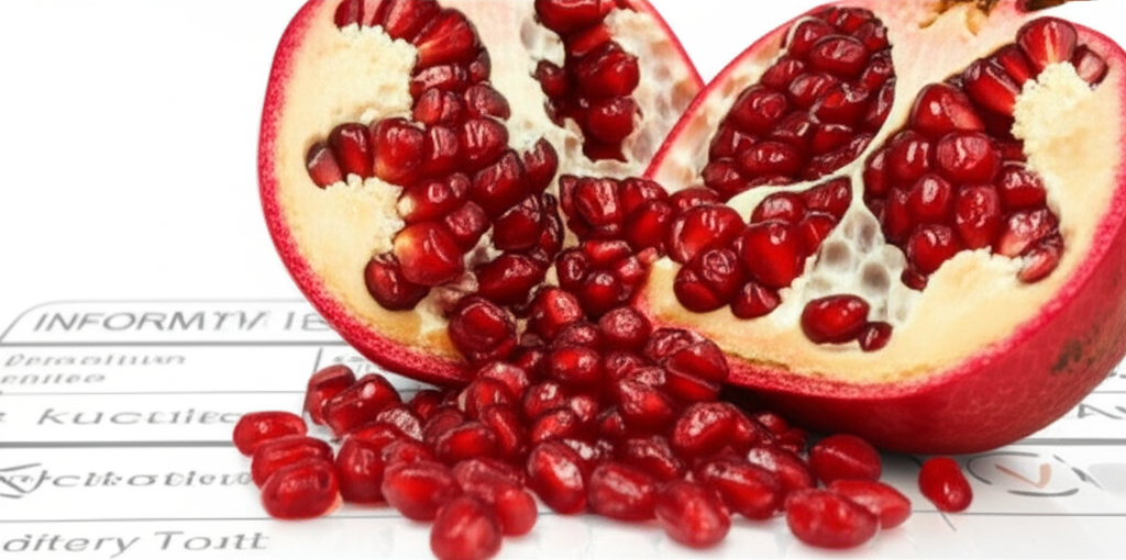 Generate a high-quality, relevant image prompt for an article about: Is Pomegranate Juice Low FODMAP