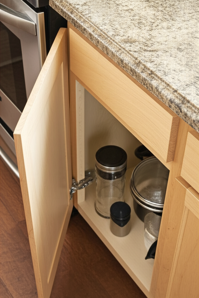 Generate a high-quality, relevant image prompt for an article about: How Deep Are Kitchen Cabinets?