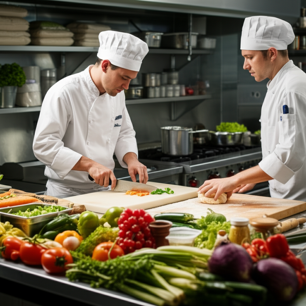 Generate a high-quality, relevant image prompt for an article about: What Is A Scratch Kitchen? Shoc