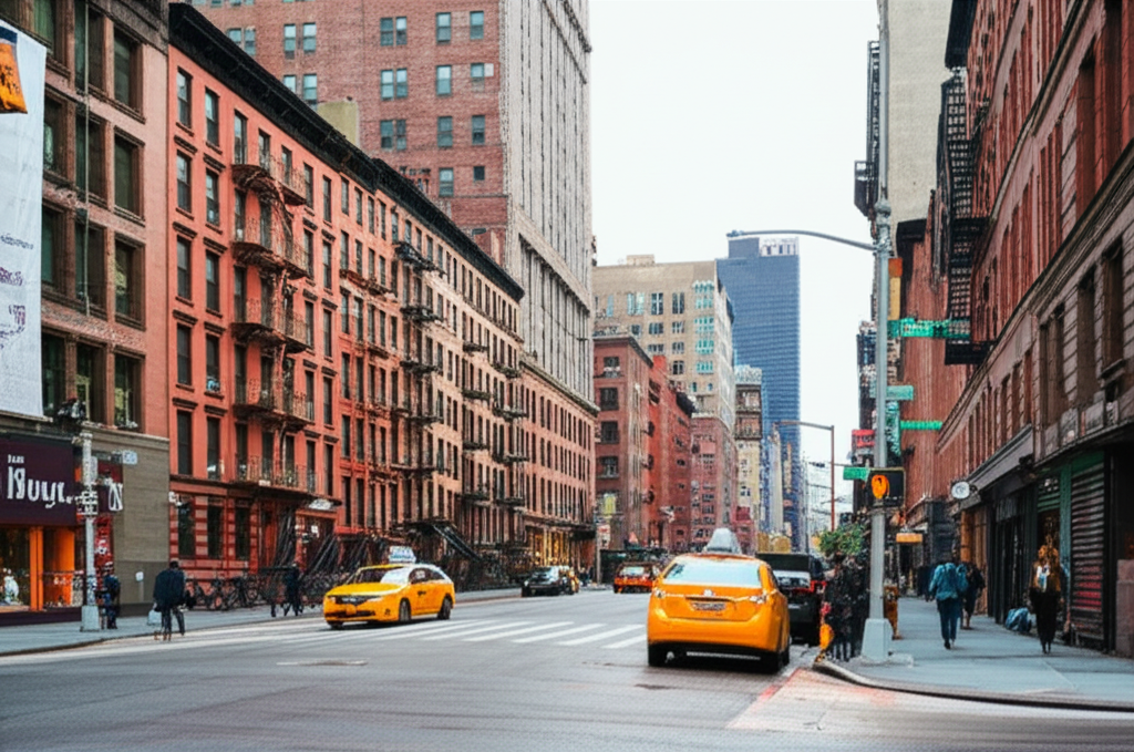 Generate a high-quality, relevant image prompt for an article about: What Is Hell’s Kitchen NYC: Sho