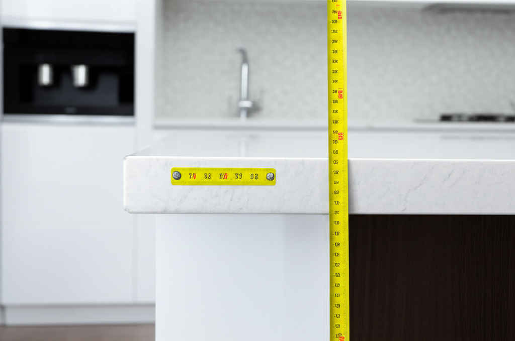Generate a high-quality, relevant image prompt for an article about: How Tall Is A Kitchen Counter?