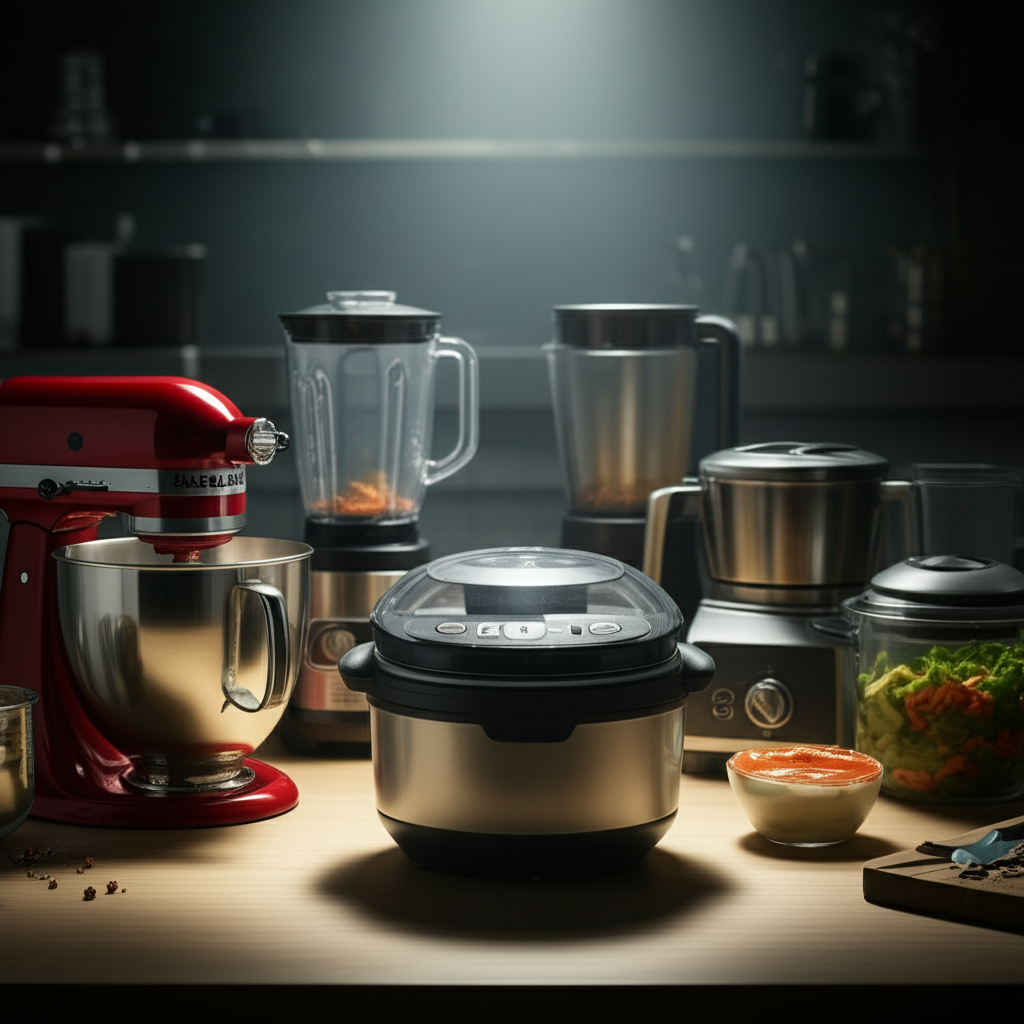 Generate a high-quality, relevant image prompt for an article about: Must Have Kitchen Appliances: S