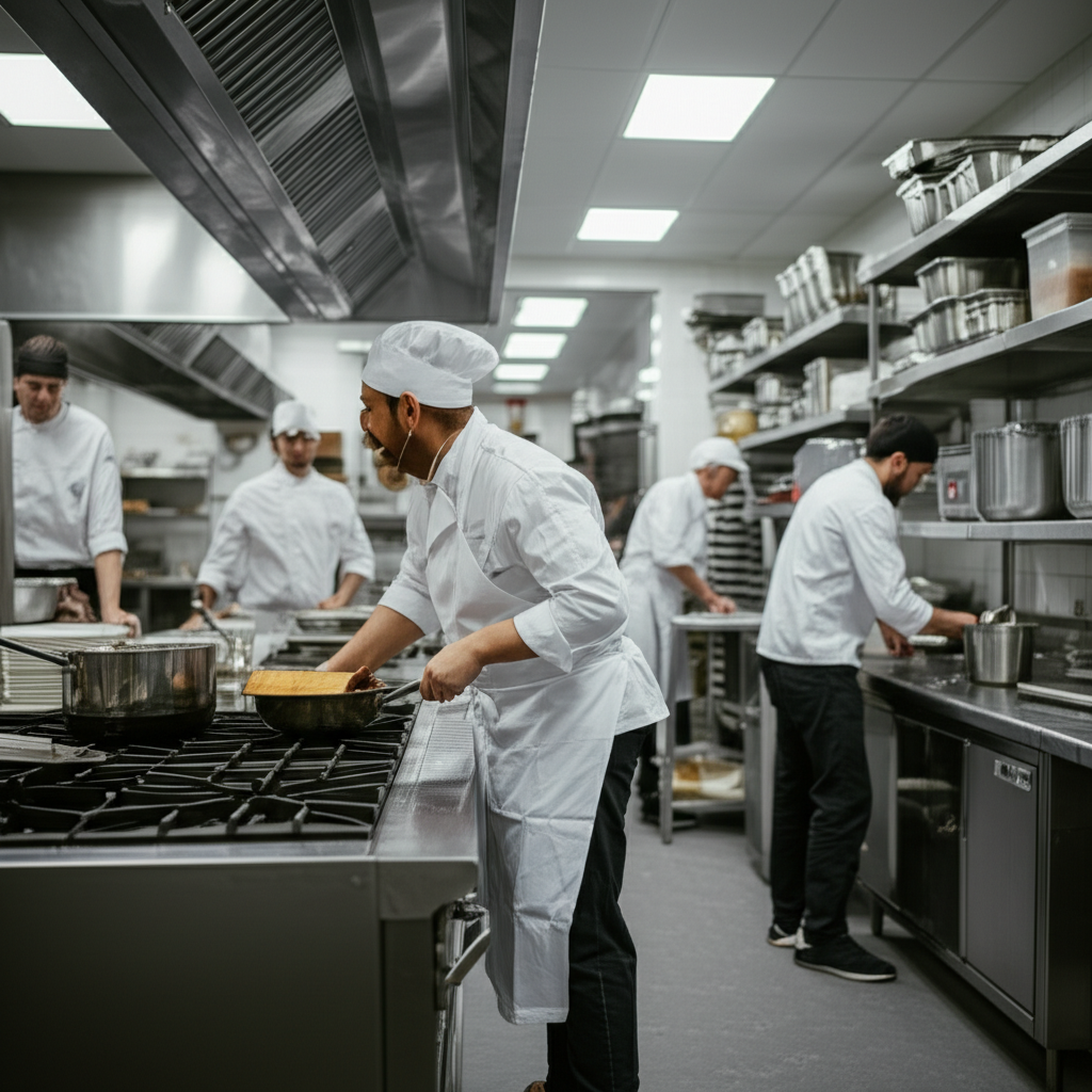 Generate a high-quality, relevant image prompt for an article about: What Is A Commissary Kitchen? S