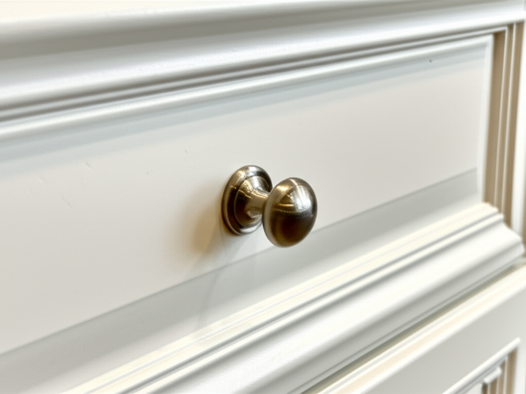 Generate a high-quality, relevant image prompt for an article about: Where to Put Knobs on Kitchen C