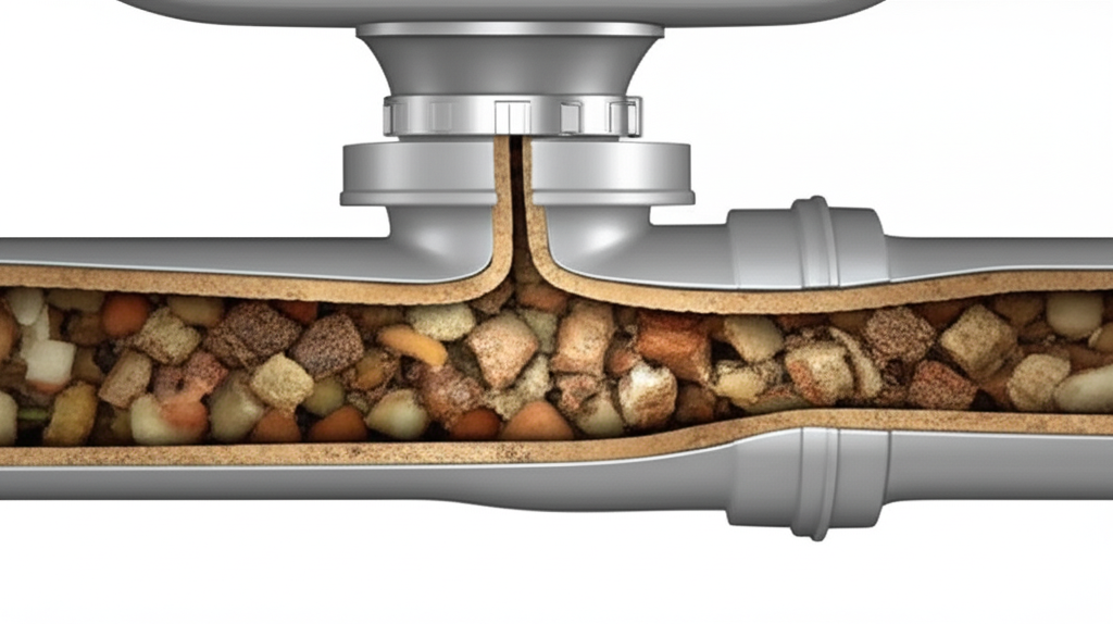 Generate a high-quality, relevant image prompt for an article about: How to Clean Kitchen Drain Pipe