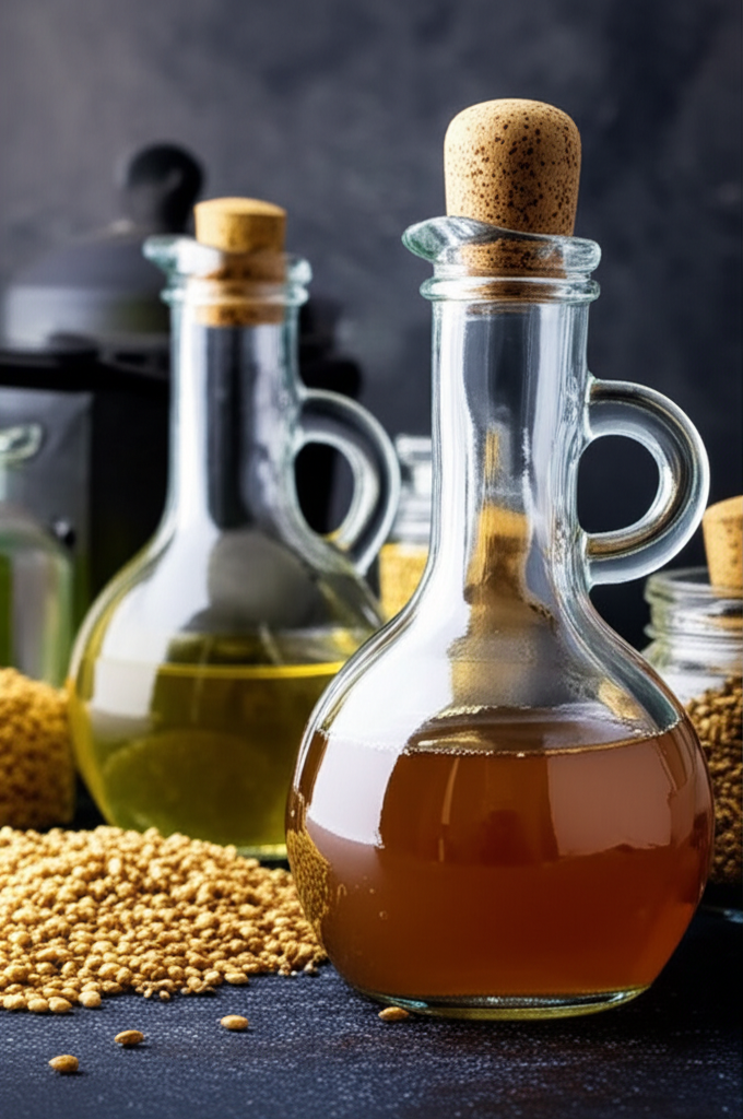 Generate a high-quality, relevant image prompt for an article about: How To Make Malt Vinegar Recipe