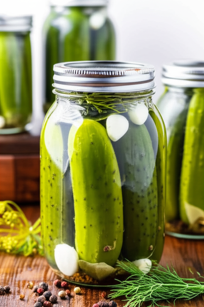 Generate a high-quality, relevant image prompt for an article about: How To Make Sour Pickles Recipe