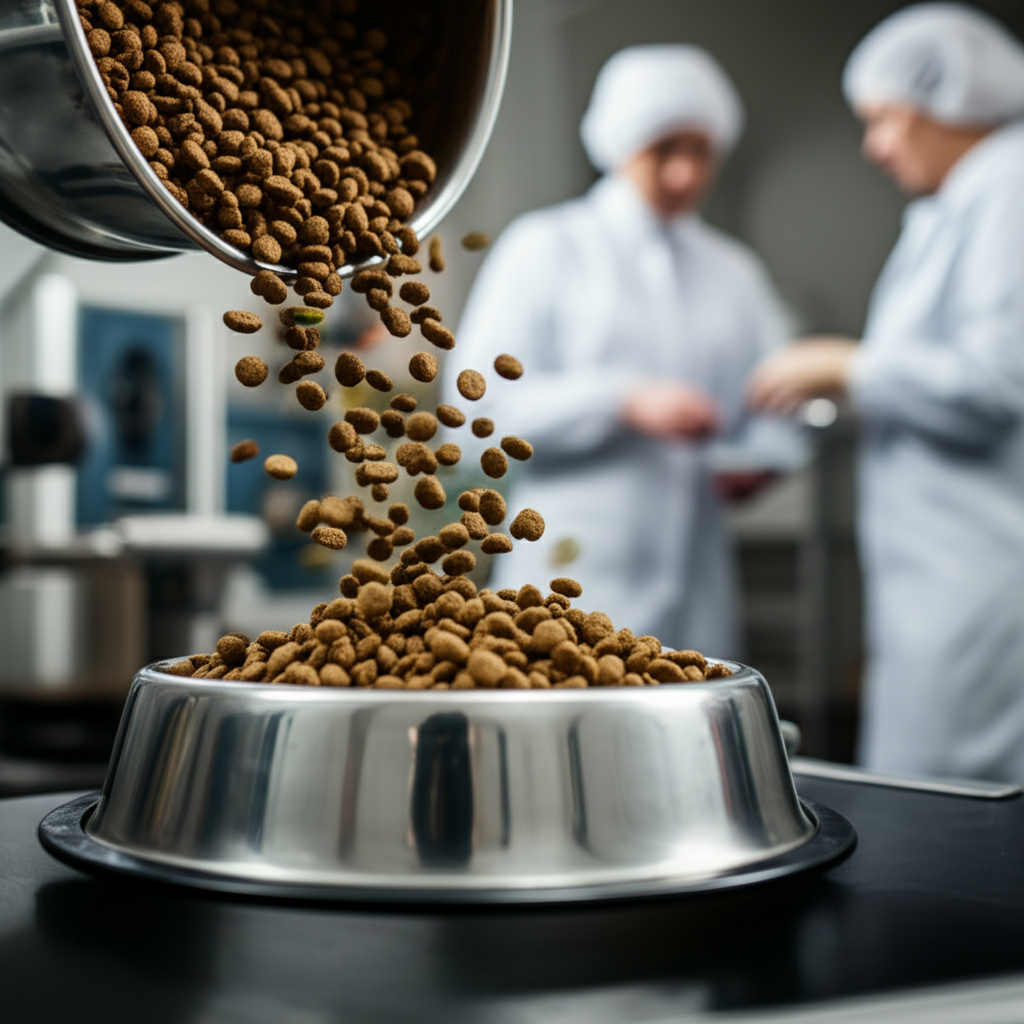 Generate a high-quality, relevant image prompt for an article about: Who Makes Nature’s Recipe Dog F