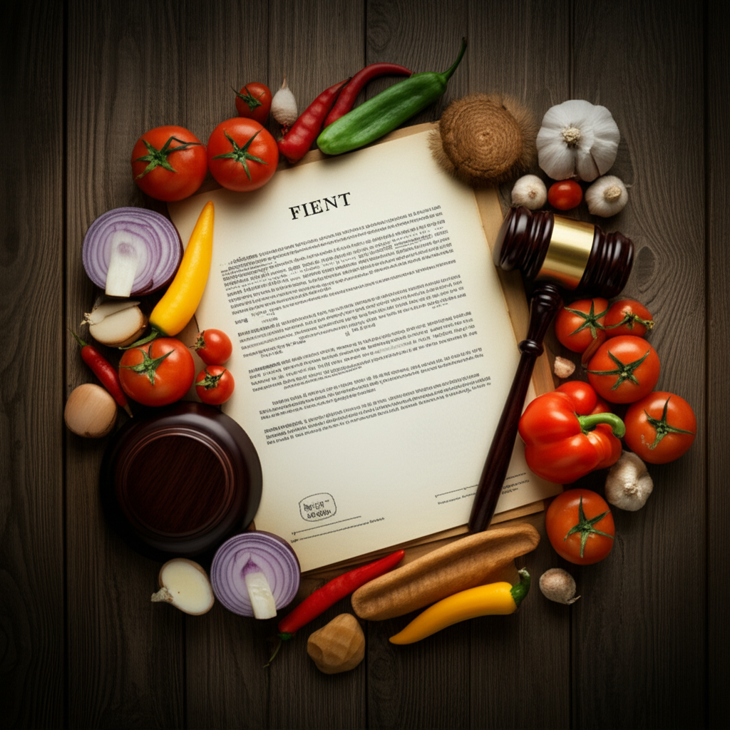 Generate a high-quality, relevant image prompt for an article about: How Do I Patent a Recipe: Shock