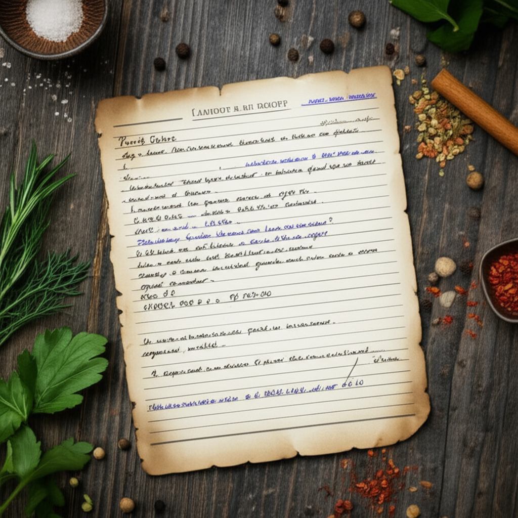 Generate a high-quality, relevant image prompt for an article about: How to Annotate a Recipe: Amazi