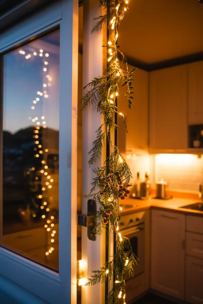 Twinkling Door Garland