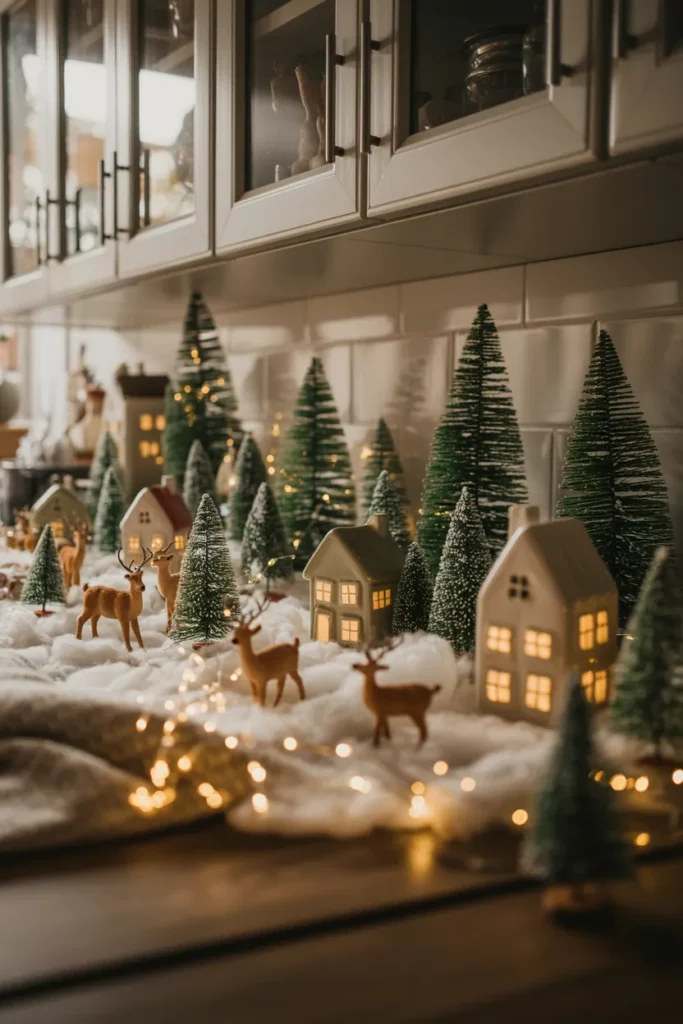 Mini Christmas Tree Village