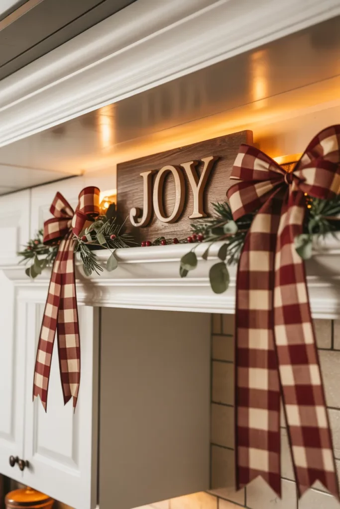 Festive Sign and Ribbon Combo