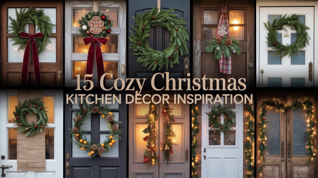 15 Cozy Christmas Kitchen Door Decor Inspiration