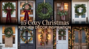 Cozy Christmas Kitchen Door Decor Inspiration