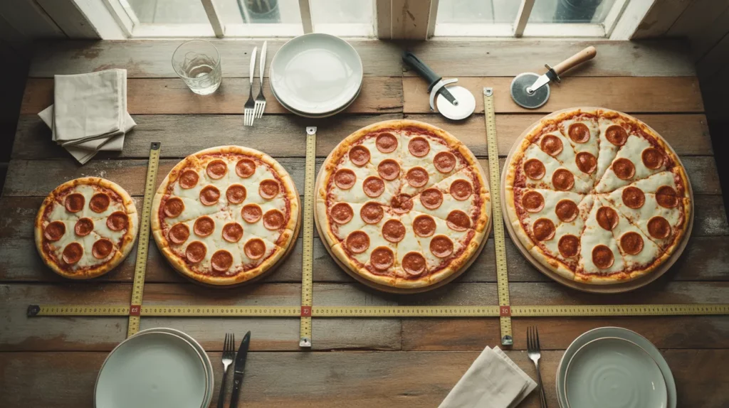 Choosing the right pizza size can be tricky. You don’t want to order too little and leave everyone hungry, or get too much and waste food.