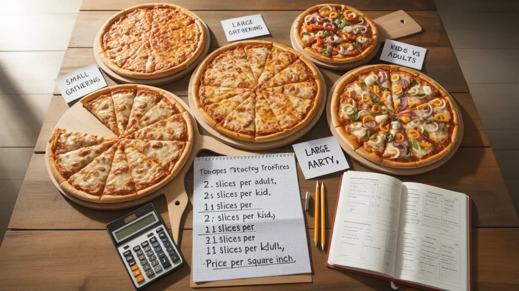 Choosing Pizza Size For Groups
