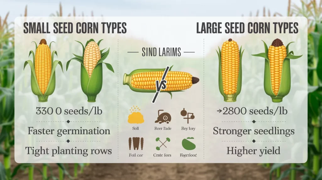 Popular Corn Varieties By Seed Size