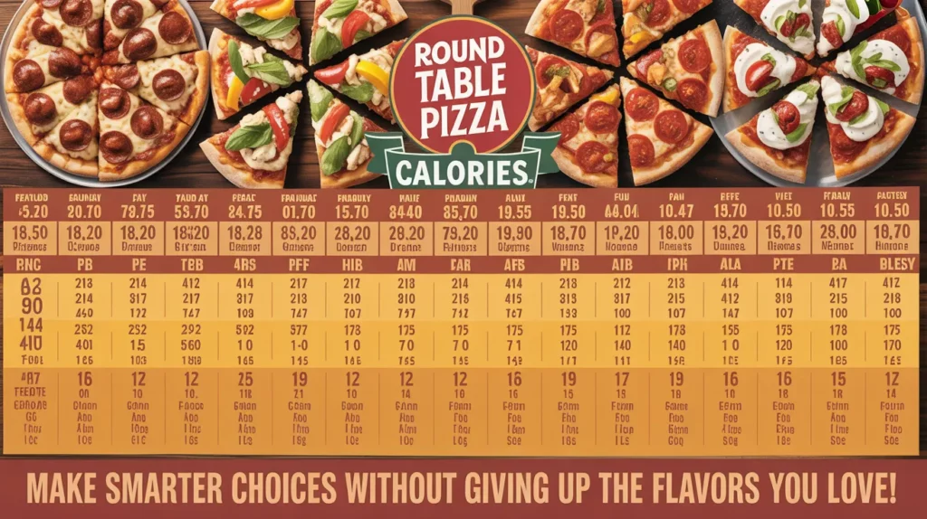 Are you curious about how many calories are in your favorite Round Table Pizza?