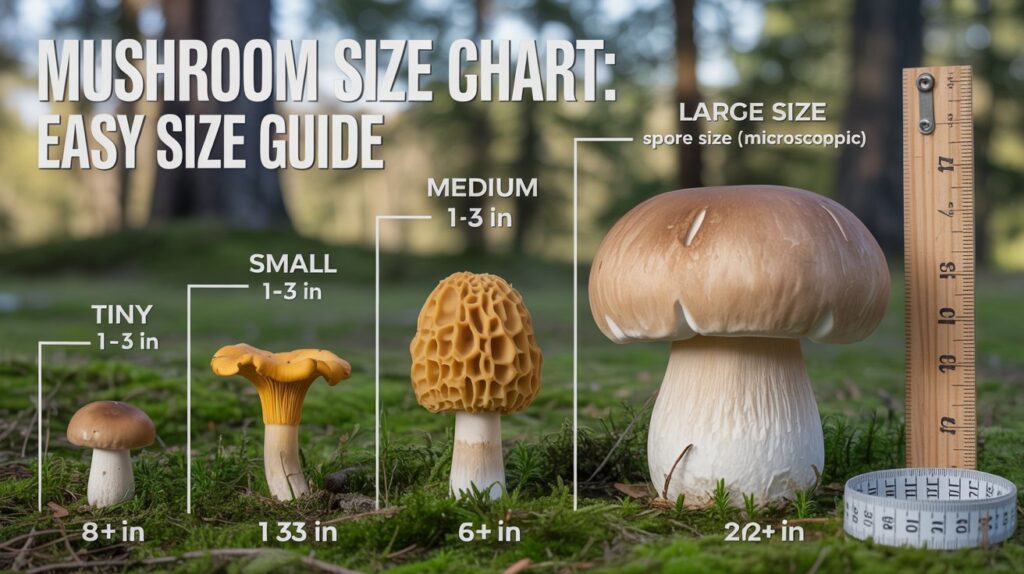 Mushroom Size Chart: Ultimate Guide to Identifying Mushroom Types Mushroom Size Chart: Ultimate Guide to Identifying Mushroom Types