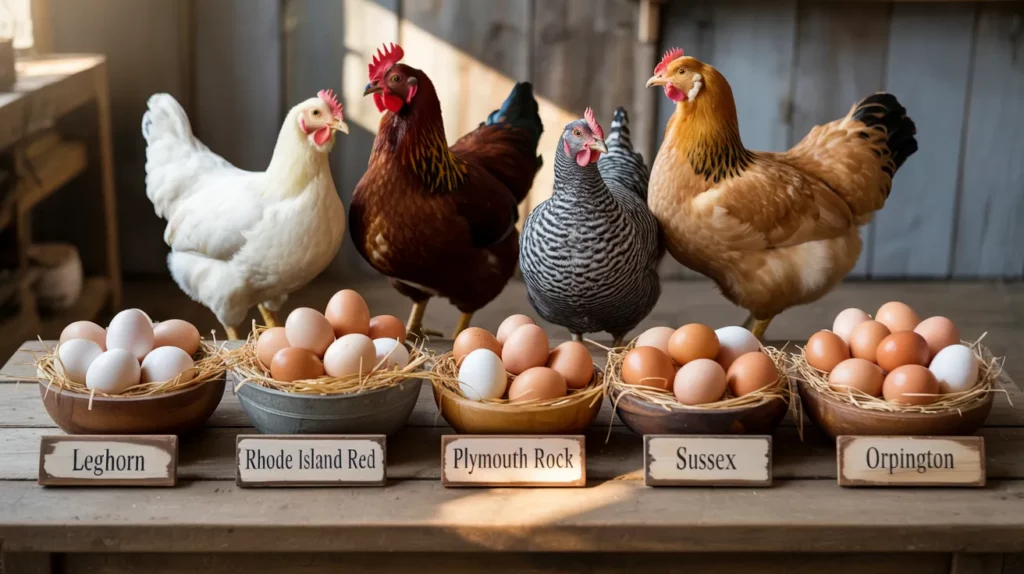 Popular Breeds And Their Egg Sizes
