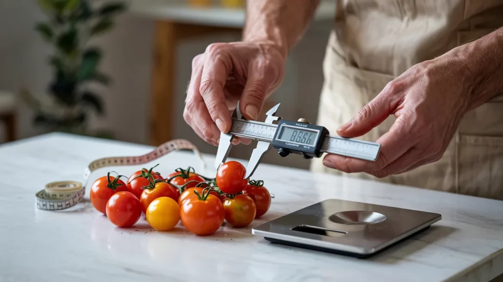 Measuring Cherry Tomatoes
