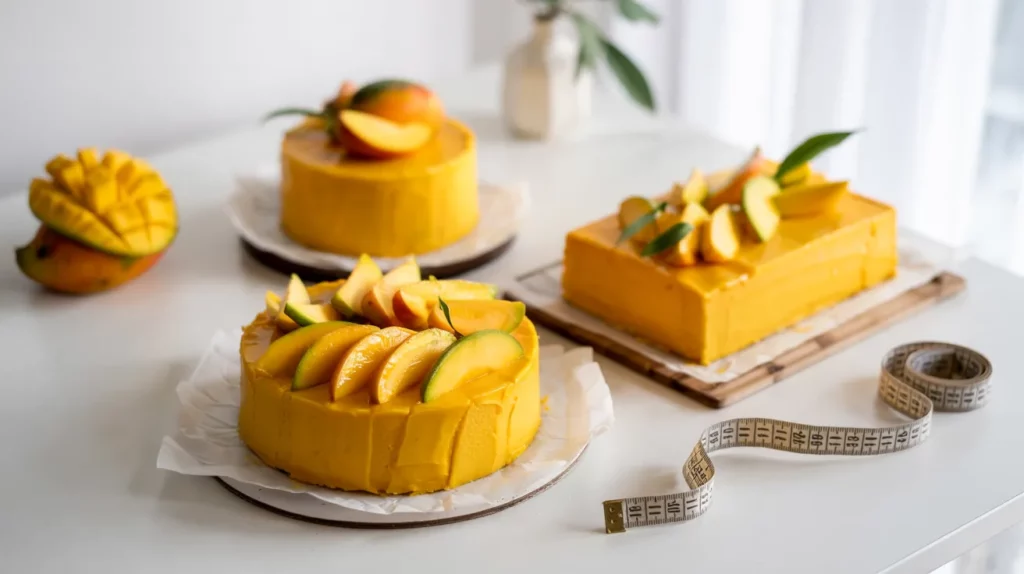 Mango Cake Shapes And Sizes