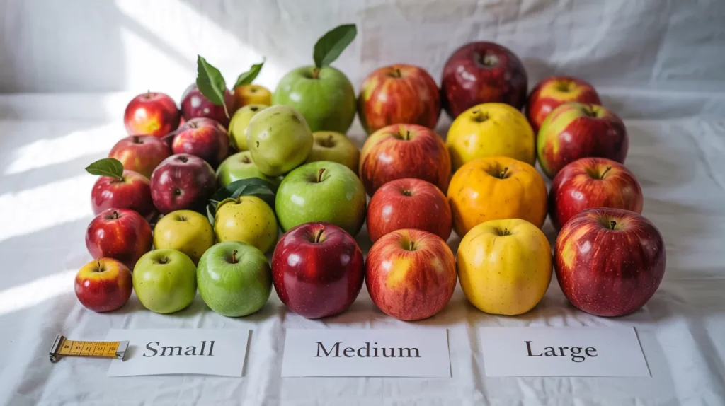 Apple Varieties And Their Typical Sizes
