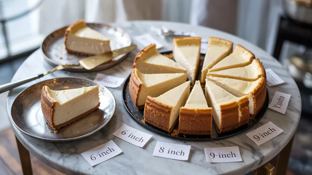 Are you planning to bake or buy a cheesecake but unsure about the right size?