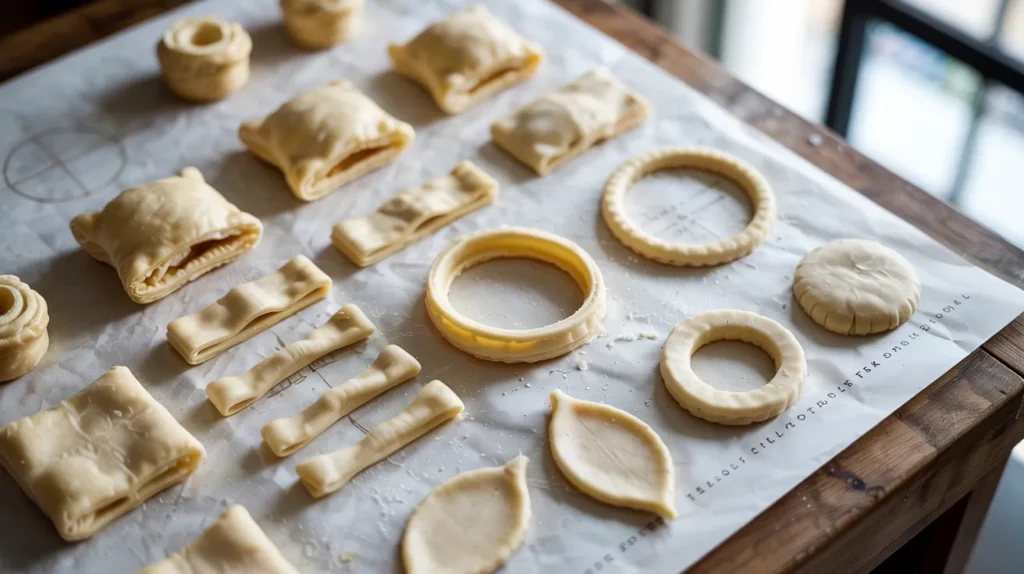 Size Chart For Common Puff Pastry Shapes