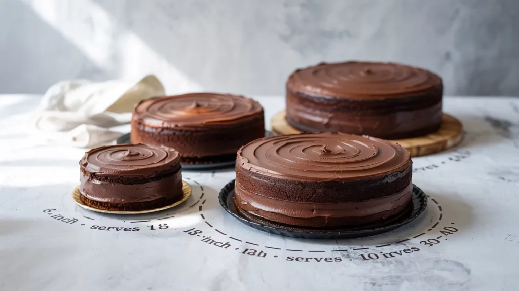 Round Cake Size Chart