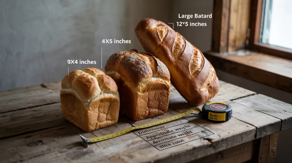 Visual Guide To Loaf Dimensions