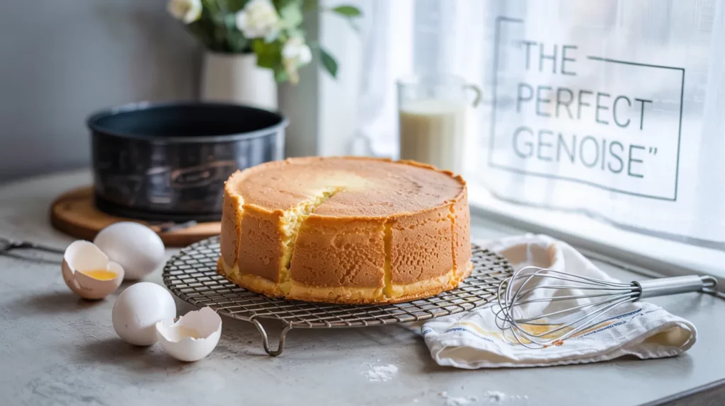 When you bake a Genoise sponge cake,